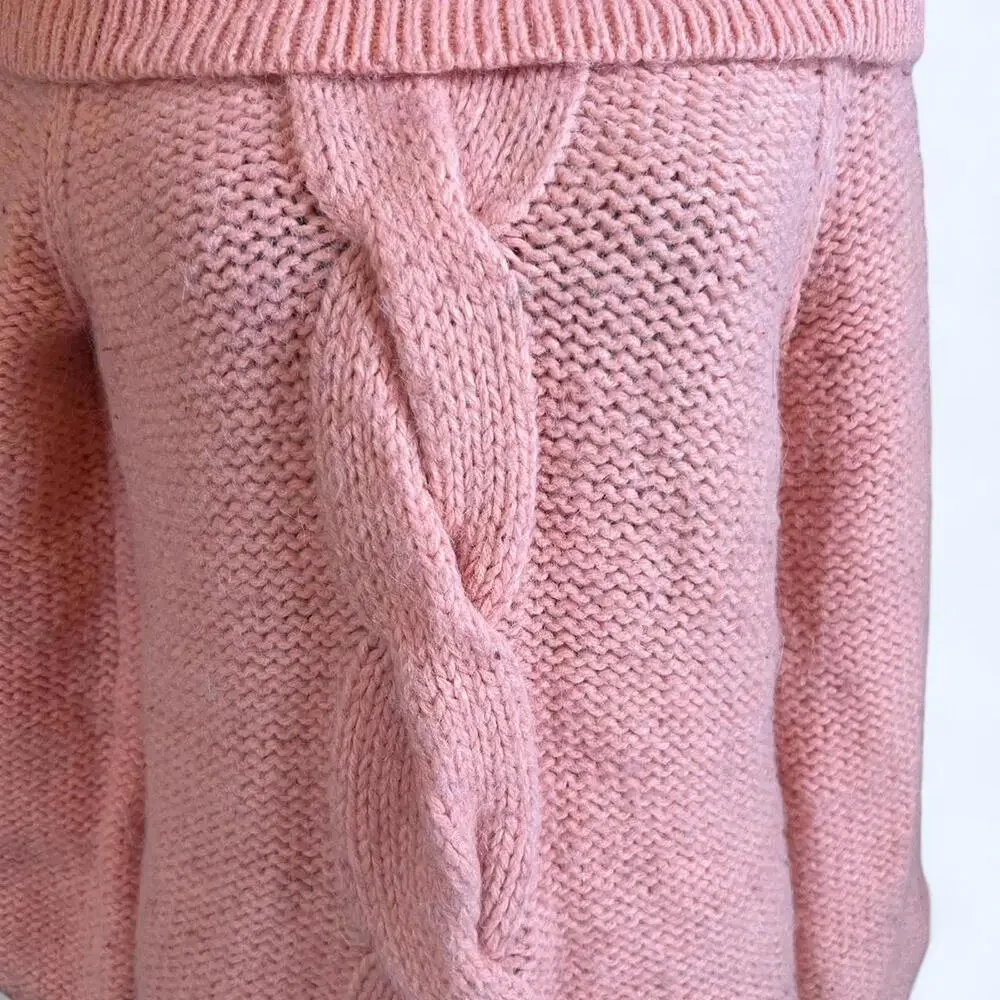 Vintage Y2K Michael Kors Bell sleeve pink knit sweater Size Large